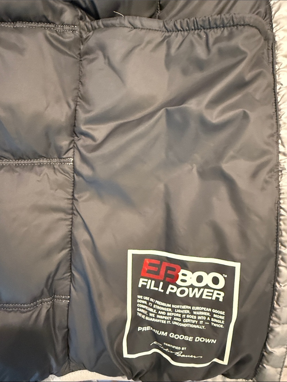 Eddie Bauer Silver Gray Down Puffer Jacket - Women's (sz - small) - Picture 5 of 9
